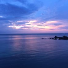 夕方の宗像大島